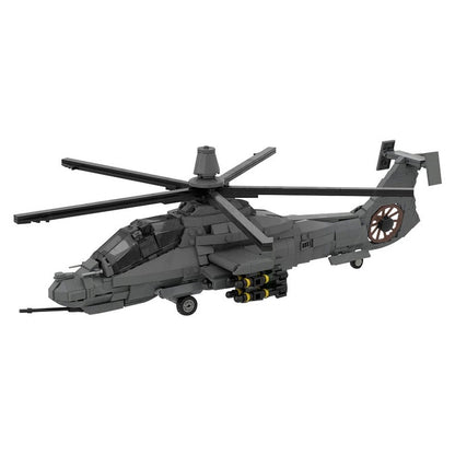 RAH-66 Comanche Helicopter MOC Building Kit | 1:35 Scale Aircraft Model - 1