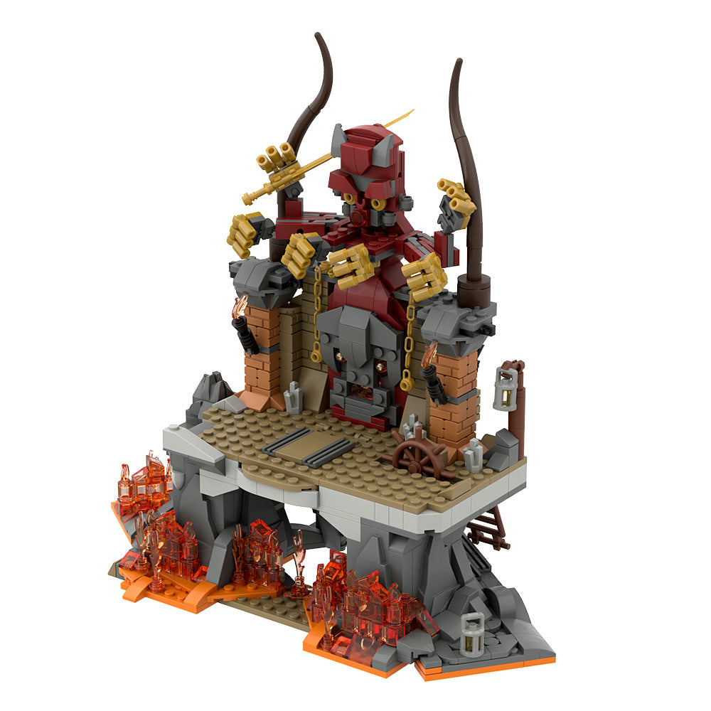 raiders of the lost ark scene moc building set - 2