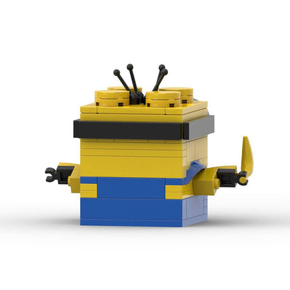 rainbow minion moc building set | despicable me | lego-compatible - 3