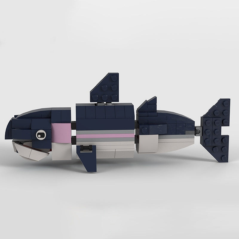 Rainbow Trout MOC Building Kit | Freshwater Fish Animal Figure Model - 1