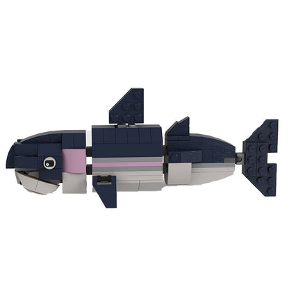 Rainbow Trout MOC Building Kit | Freshwater Fish Animal Figure Model - 3