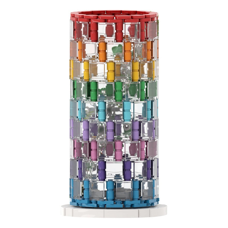 Rainbow Vase MOC Building Kit | Colorful Decorative Display Model - 1