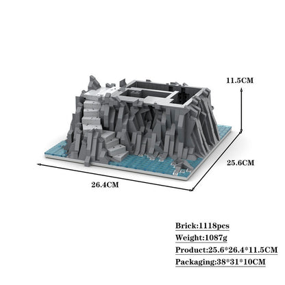 Raised Castle Baseplate MOC Building Kit | Medieval Terrain Expansion - 4