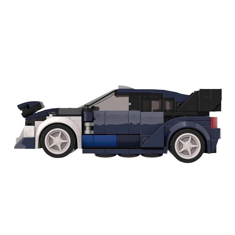 Rally Championship Turbo Hatchback Race Car Building Kit | 8-Wwide LEGO-Compatible MOC - 5