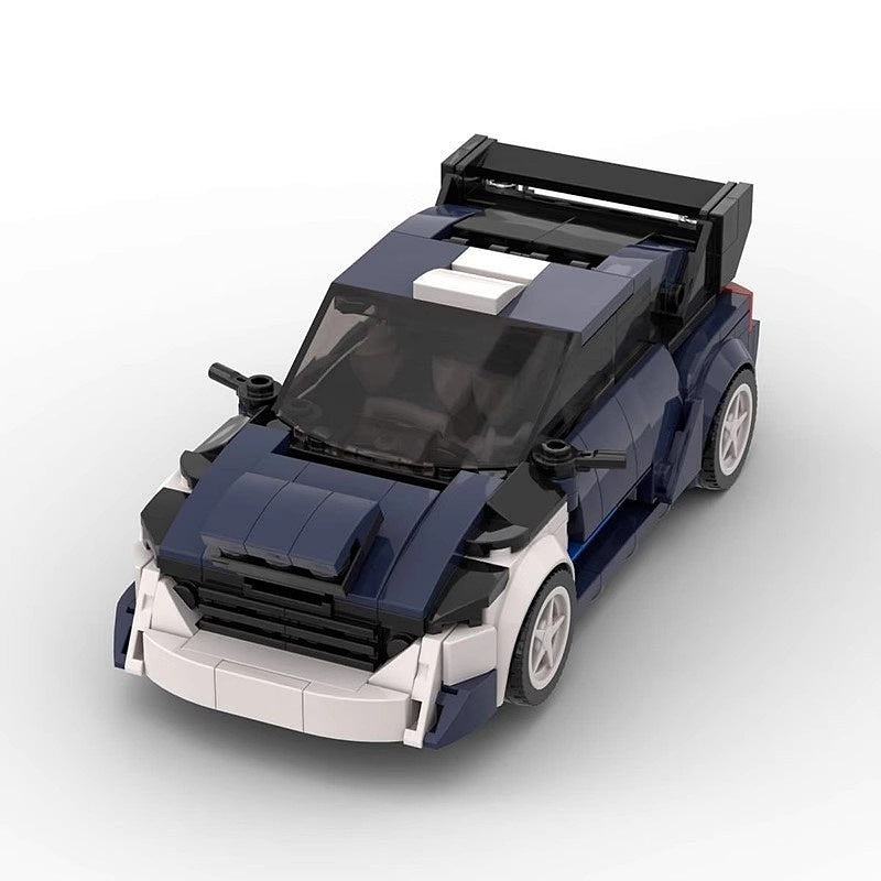 Rally Turbo Hatchback Race Car MOC Building Kit | 8-Wide Vehicle Model - 2