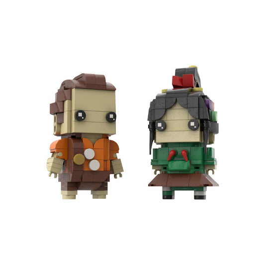 ralph and vanellope brickheadz building kit | wreck-it ralph | moc-232750 - 4