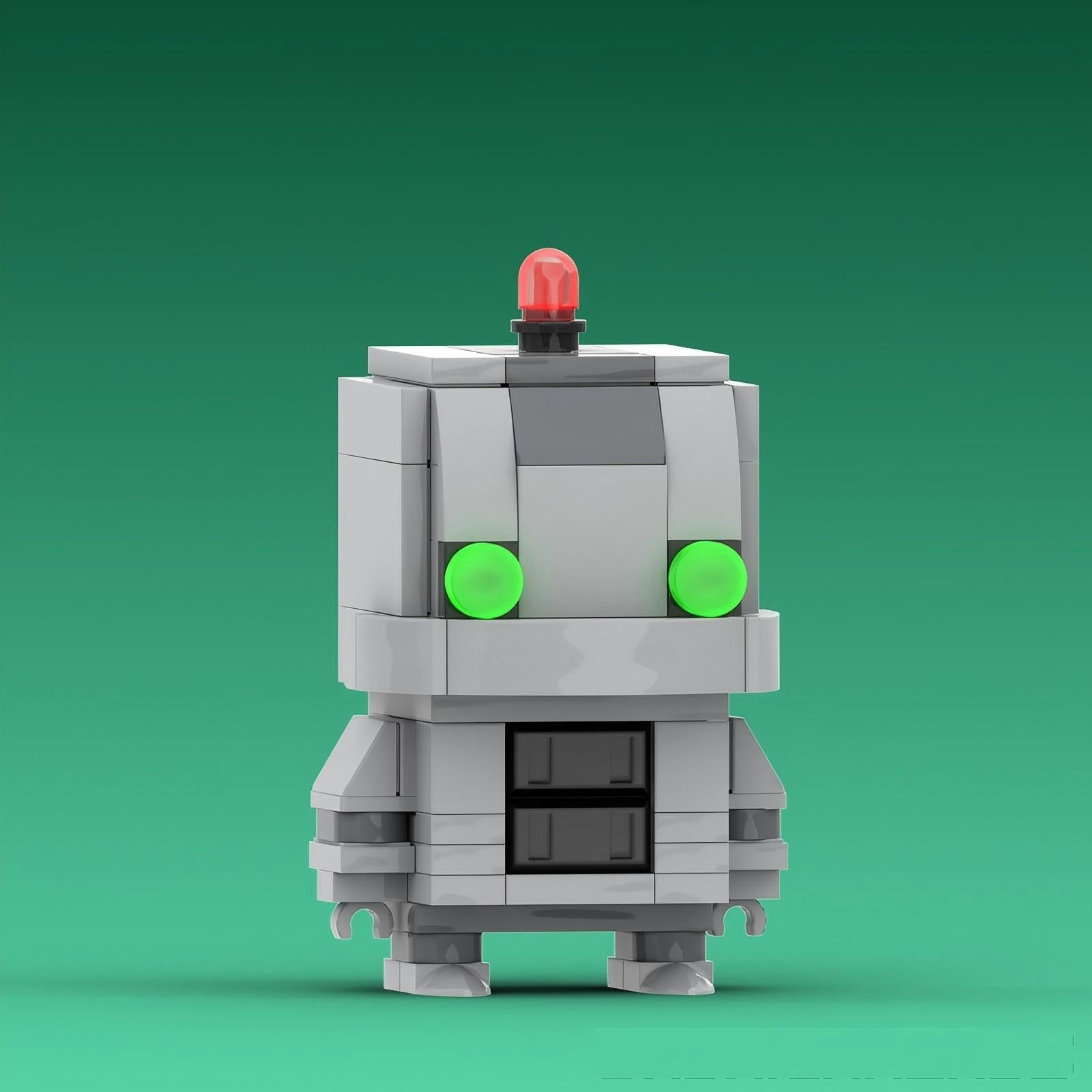 ratchet and clank brickhead building kit | lego compatible moc - 2