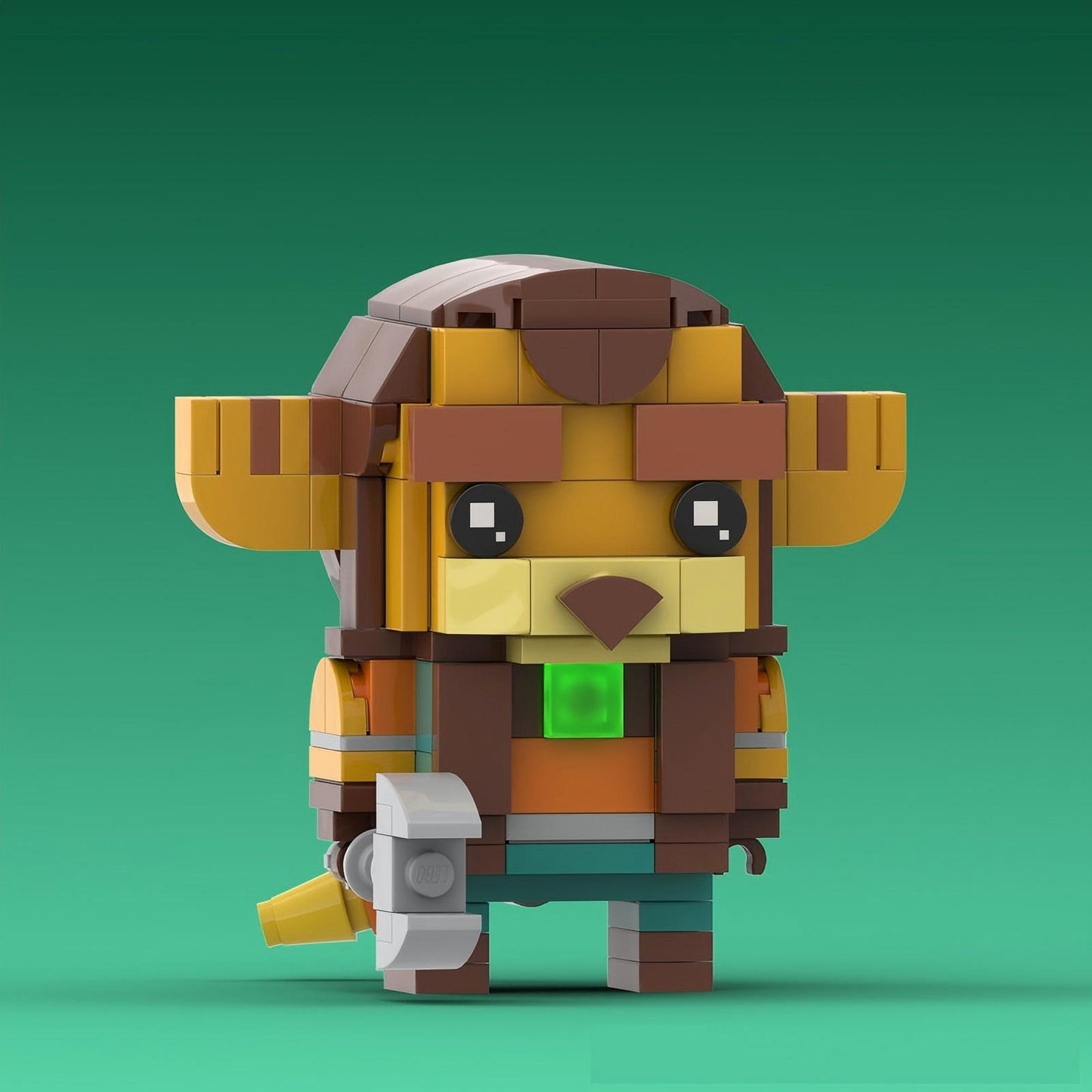 ratchet and clank brickhead building kit | lego compatible moc - 4