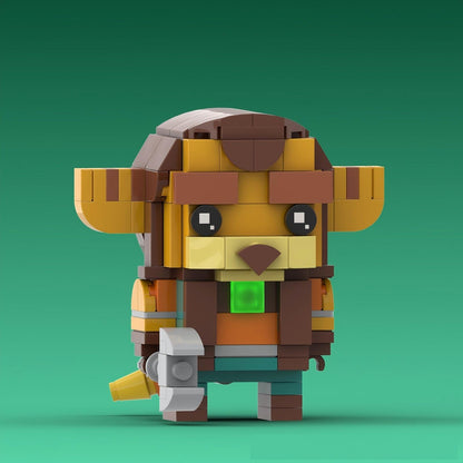 ratchet and clank brickhead building kit | lego compatible moc - 4