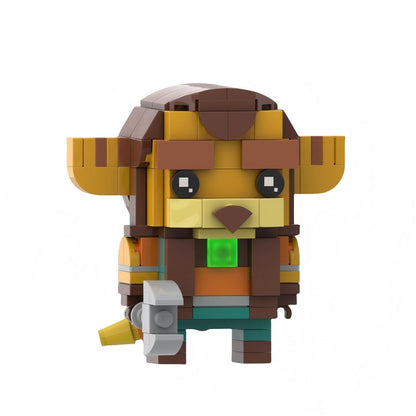 ratchet and clank brickhead building kit | lego compatible moc - 5