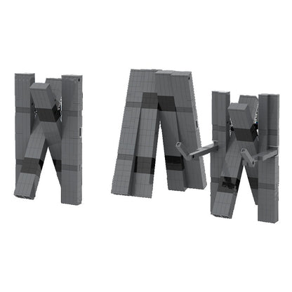 Rectangular Sci-Fi Robot MOC Building Kit | Mechanical Figure - 1