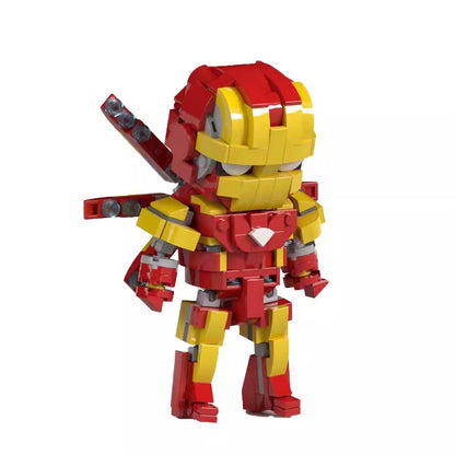 Red Armor Hero Mecha Suit Building Kit | LEGO-Compatible MOC - 3