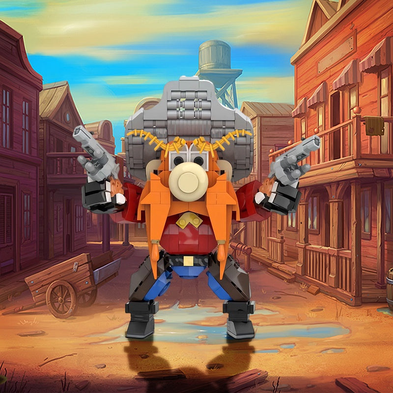 Red-Bearded Western Gunslinger MOC Building Kit | Character Figure - 2