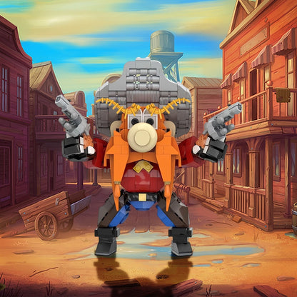 Red-Bearded Western Gunslinger MOC Building Kit | Character Figure - 2