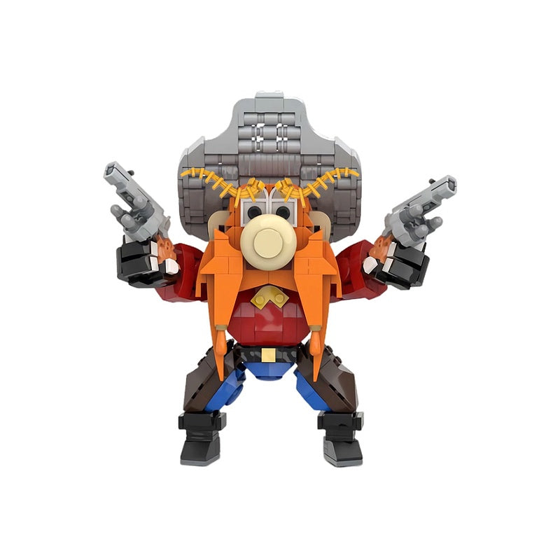 Red-Bearded Western Gunslinger MOC Building Kit | Character Figure - 4