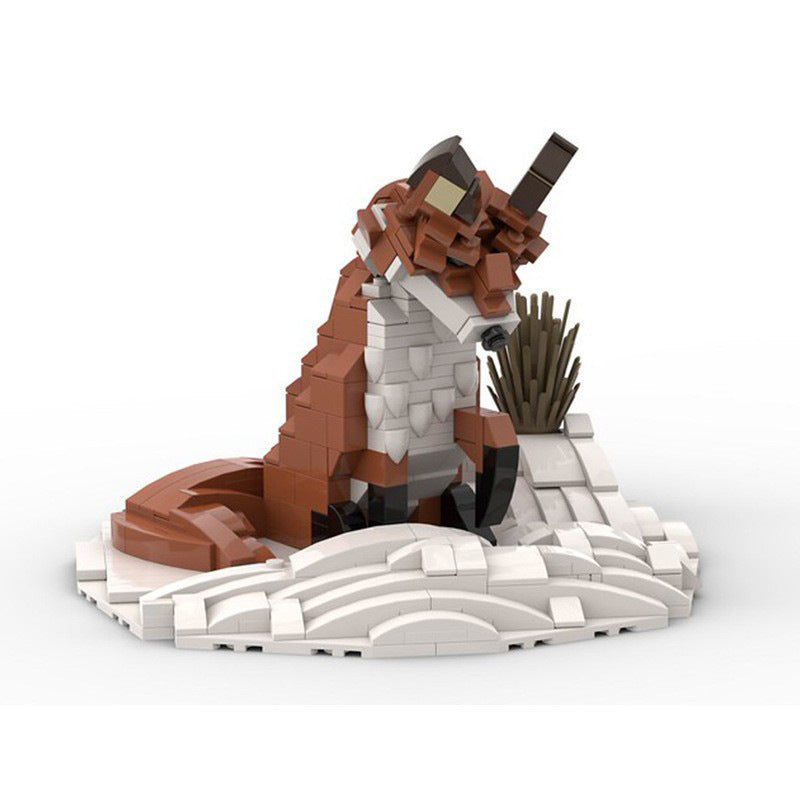 Red Fox Building Kit | LEGO-Compatible MOC - 1