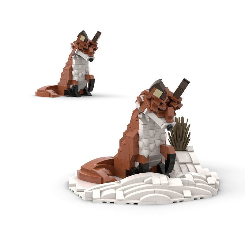 Red Fox Building Kit | LEGO-Compatible MOC - 2
