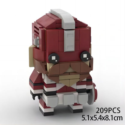 red guardian brickheadz building set | marvel | moc-83148 - 1