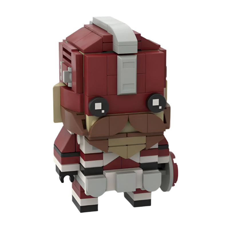 red guardian brickheadz building set | marvel | moc-83148 - 2
