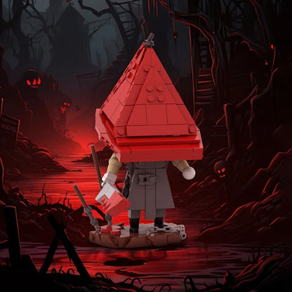 Red Hooded Horror Monster Cube Character MOC Building Kit - 2