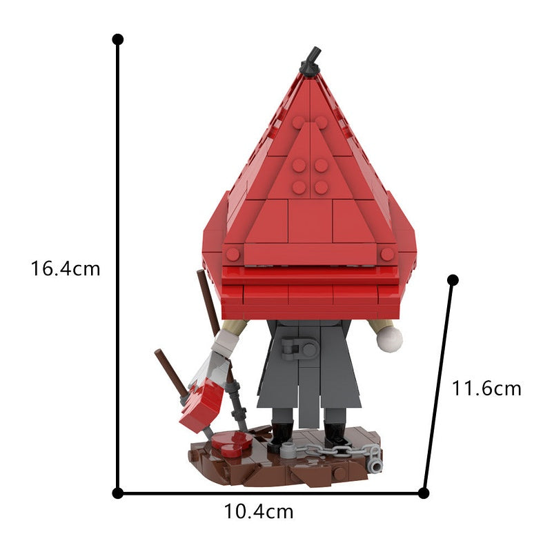 Red Hooded Horror Monster Cube Character MOC Building Kit - 3
