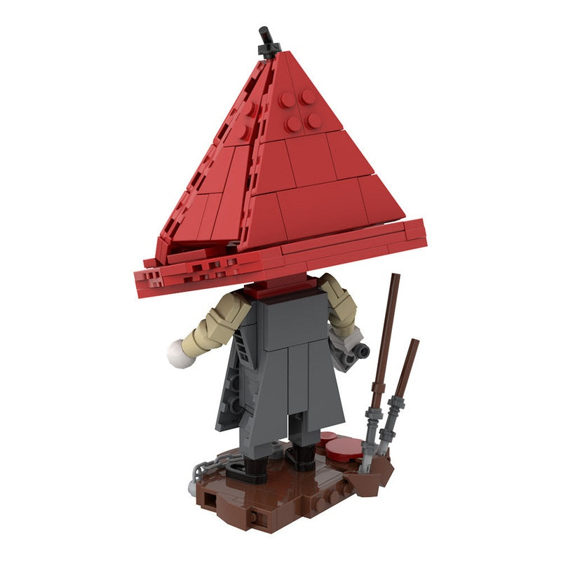 Red Hooded Horror Monster Cube Character MOC Building Kit - 4