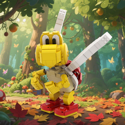 red koopa paratroopa building set | super mario | moc-160717 - 1