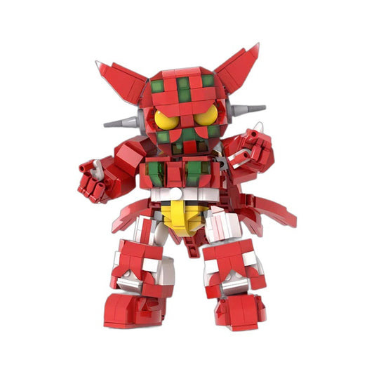 Red Transformation Robot Robo 1 Building Kit | LEGO-Compatible MOC - 1