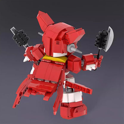 Red Transformation Robot Robo 1 MOC Building Kit | Mecha Figure Model - 5