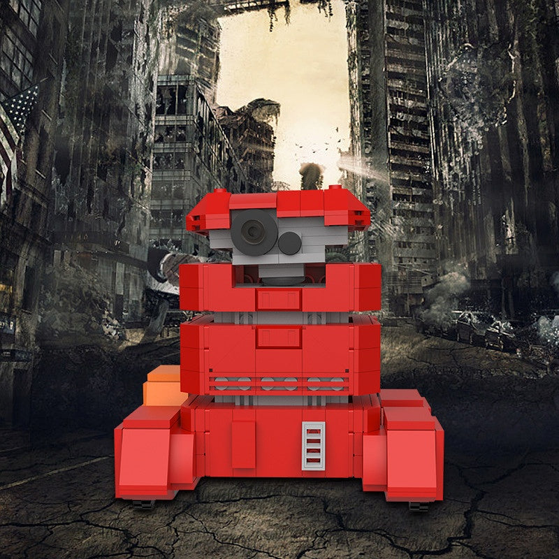 Red Utility Robot MOC Building Kit | Sci-Fi Service Robot - 2