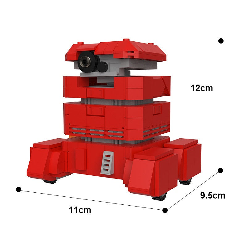 Red Utility Robot MOC Building Kit | Sci-Fi Service Robot - 4