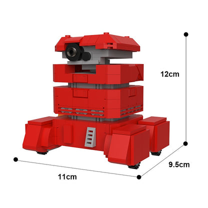 Red Utility Robot MOC Building Kit | Sci-Fi Service Robot - 4