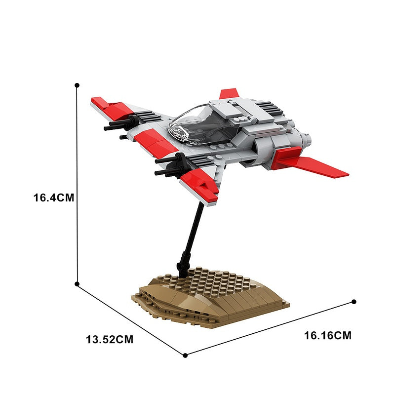 Red-Wing Pirate Starfighter MOC Building Kit - 6