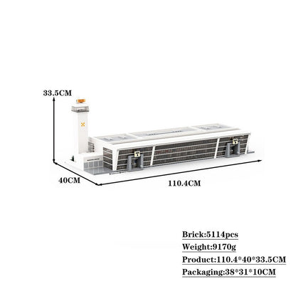Regional Airport Terminal MOC Building Kit | Modern Architecture Model - 2