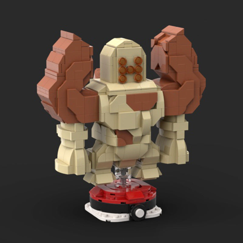 regirock brickheadz building set | pokèmon | moc-113568 - 2
