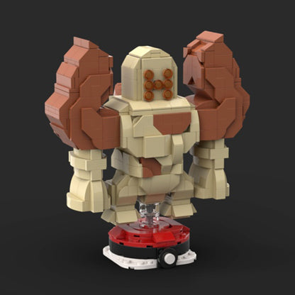 regirock brickheadz building set | pokèmon | moc-113568 - 2