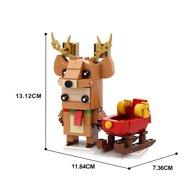 reindeer building set | lego compatible - 3