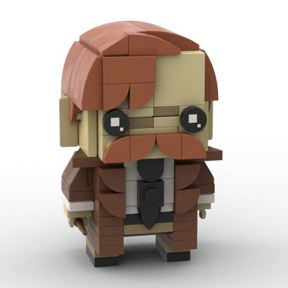 remus lupin moc brickheadz building set | harry potter | compatible with lego - 2