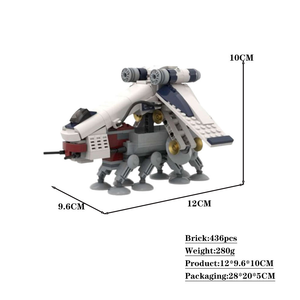 republic dropship & at-ot - midi | the clone wars | moc-51483 - 4
