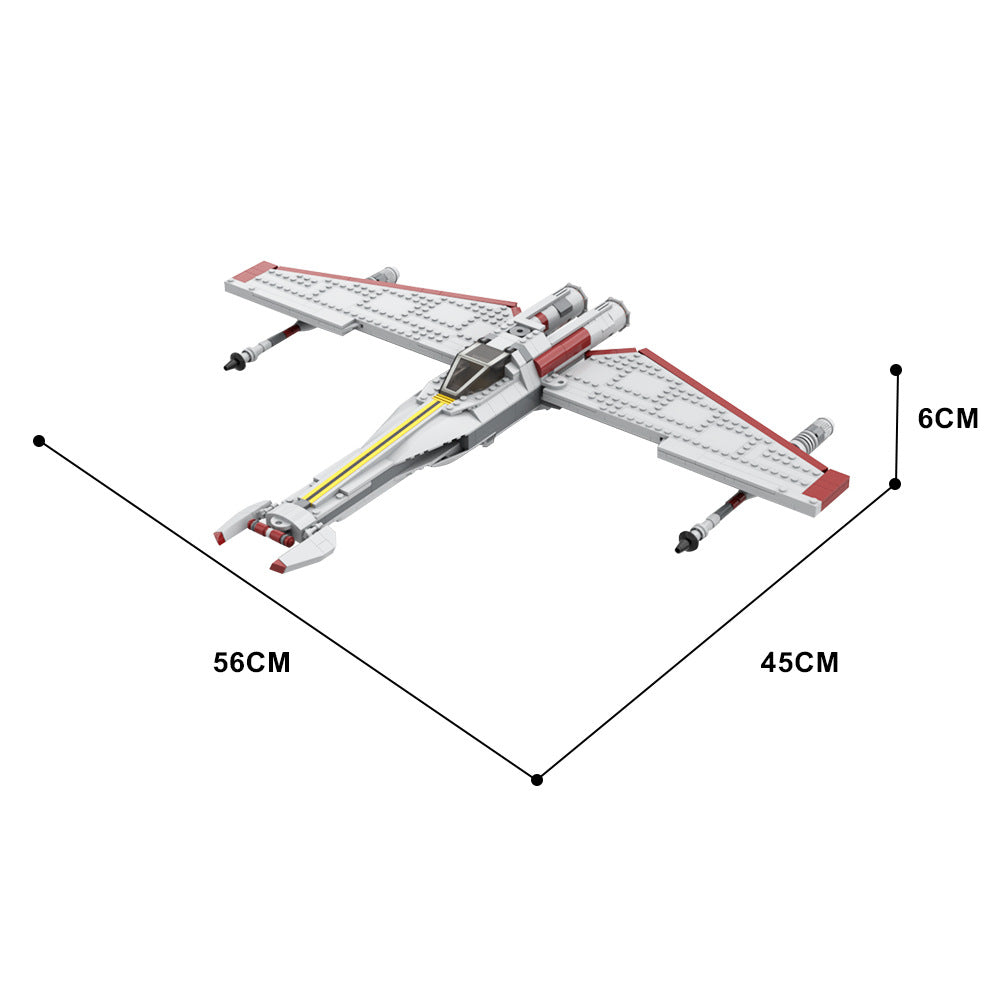republic striker-class starfighter | star wars | moc-47427 - 4