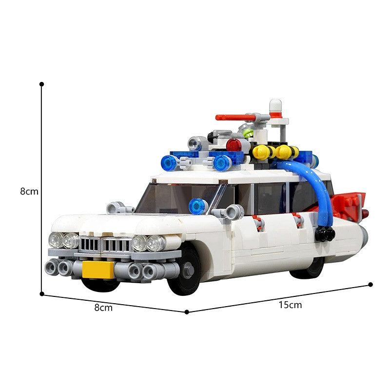 Retro 1950s Haunted Emergency Classic Car Building Kit | LEGO-Compatible MOC - 5