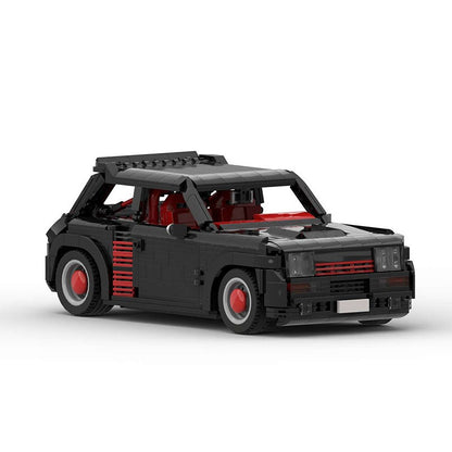 Retro 1980s French Turbo Rally Hatchback Building Kit | LEGO-Compatible MOC - 2