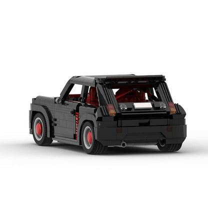 Retro 1980s French Turbo Rally Hatchback Building Kit | LEGO-Compatible MOC - 3