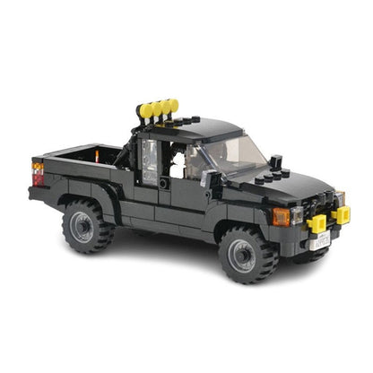 Retro 1980s Time Travel Movie Pickup Truck 4x4 Building Kit - 4