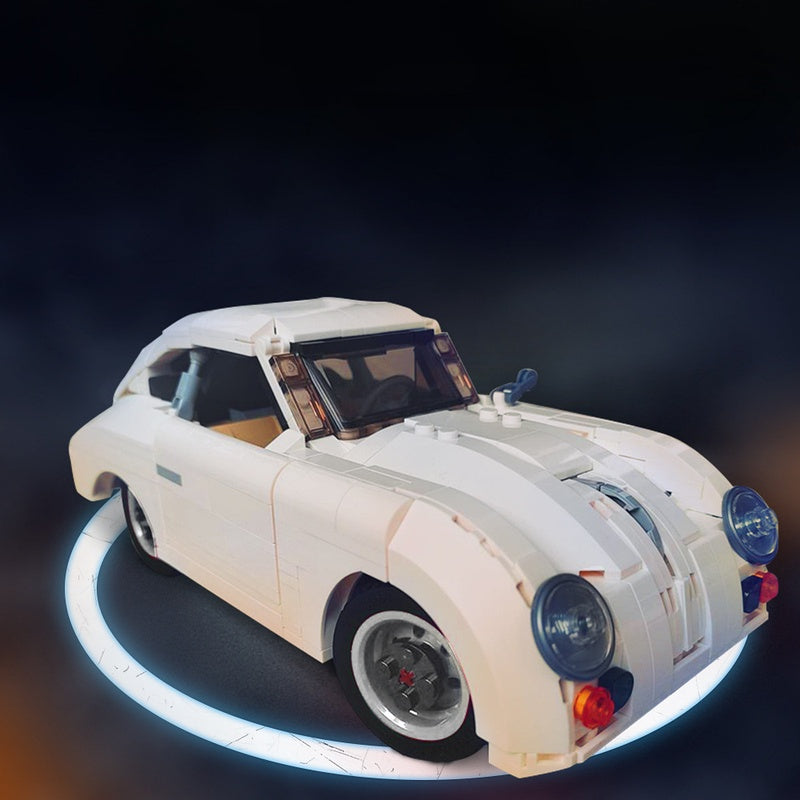 Retro 356 Classic Sports Car Building Kit | LEGO-Compatible MOC - 1