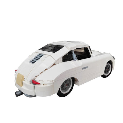 Retro 356 Classic Sports Car Building Kit | LEGO-Compatible MOC - 4