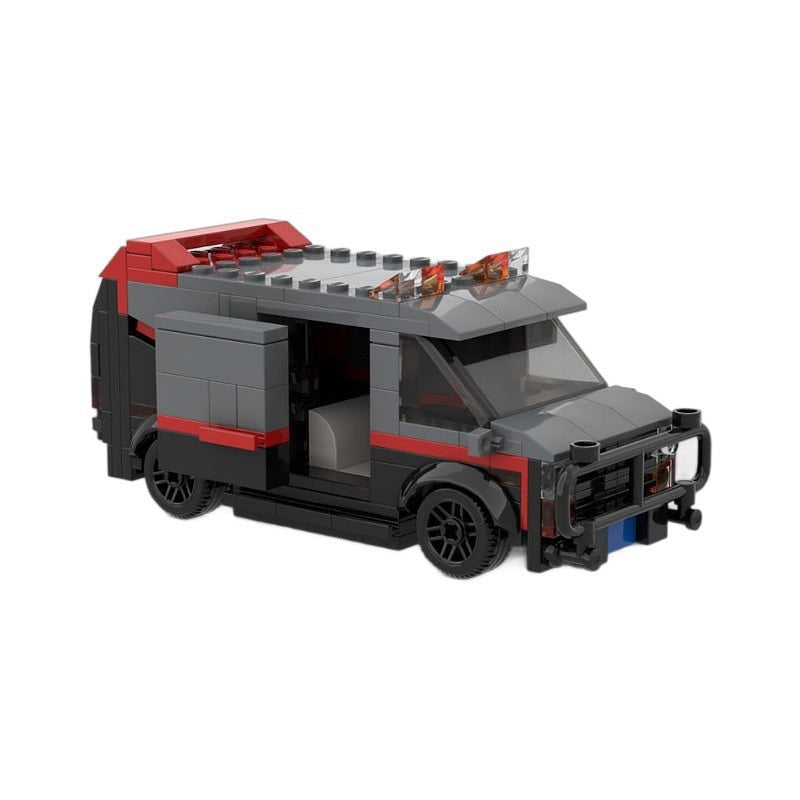 Retro 80s Action Adventure Van MOC Building Kit - 3