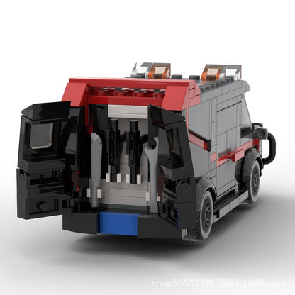 Retro 80s Action TV Series Van Building Kit | LEGO-Compatible MOC - 2