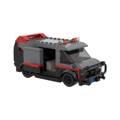 Retro 80s Action TV Series Van Building Kit | LEGO-Compatible MOC - 3