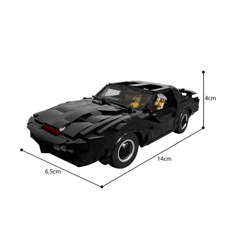 Retro AI Futuristic Pursuit Sports Car MOC Building Kit - 5